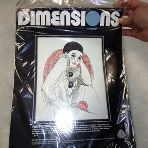 Dimensions Crewel Kit, Fancy Clown from Carolyn Barrani, New!